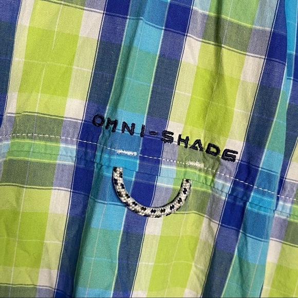 Columbia PFG Super Bonehead Omni Shade Button Up Long Sleeve Collared Shirt L - Picture 13 of 15